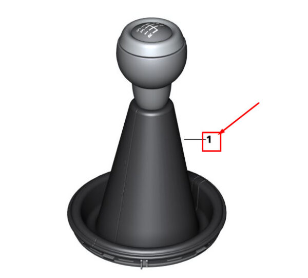 25112753785 - MINI CLUBMAN R55 GEAR KNOB WITH BOOT 2753785 25112753785 NEW GENUINE