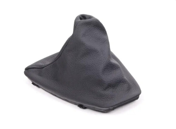 25117595282 - OEM BMW E90 E91 E92 E93 MANUAL GEAR SHIFT BLACK LEATHER SLEEVE COVER LHD NEW
