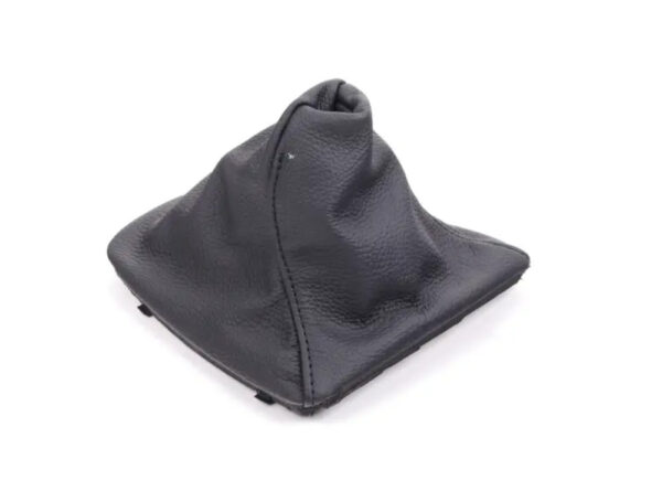 25117595282 - OEM BMW E90 E91 E92 E93 MANUAL GEAR SHIFT BLACK LEATHER SLEEVE COVER LHD NEW