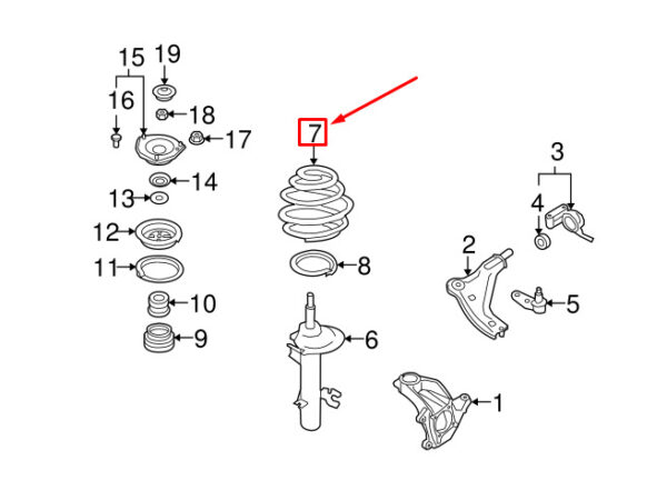 31336777190 - MINI COOPER R56 REAR COIL SPRING 6777190 31336777190 NEW GENUINE