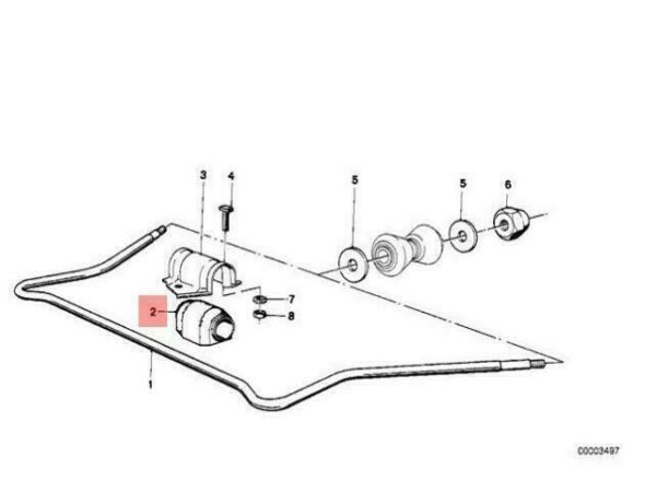 31351115865 - OEM BMW E21 SEDAN SUSPENSION CONTROL ARM 31351115865 GENUINE NEW