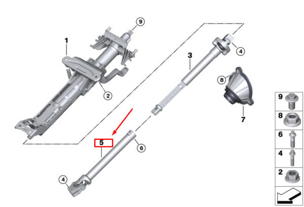 32306886806 - BMW 7 G11 knuckle joint 32306886806 NEW ORIGINAL