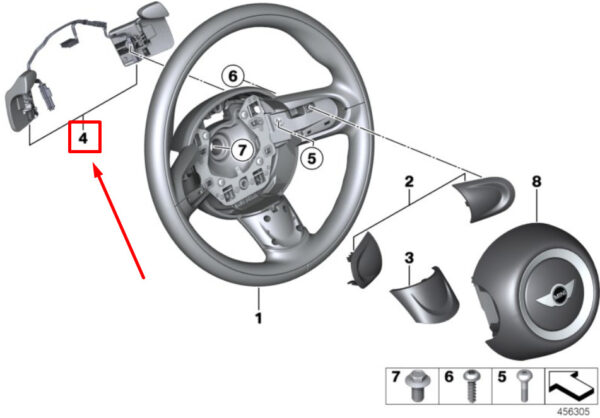 32309226805 - NEW MINI R57 SPORT STEERING WHEEL SHIFT PADDLE SET 9226805 32309226805 GENUINE