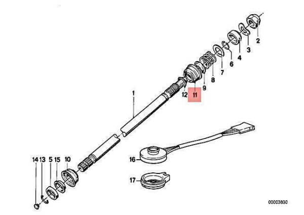 32311155303 - OEM BMW E28 E30 316 316I STEERING SPINDLE BEARING 33.1X18.1 32311155303 GENUINE