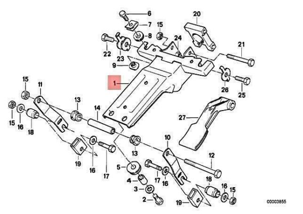 32311159966 - OEM BMW M5 E34 518G 518I 520I 524TD 525I SUPPORTING BRACKET 32311159966 GENUINE
