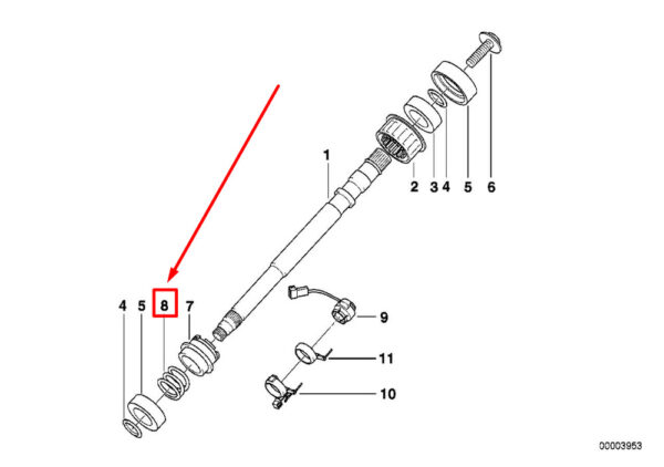 32331158479 - NEW BMW X5 E53 COMPRESSION SPRING 1158479 32331158479 ORIGINAL