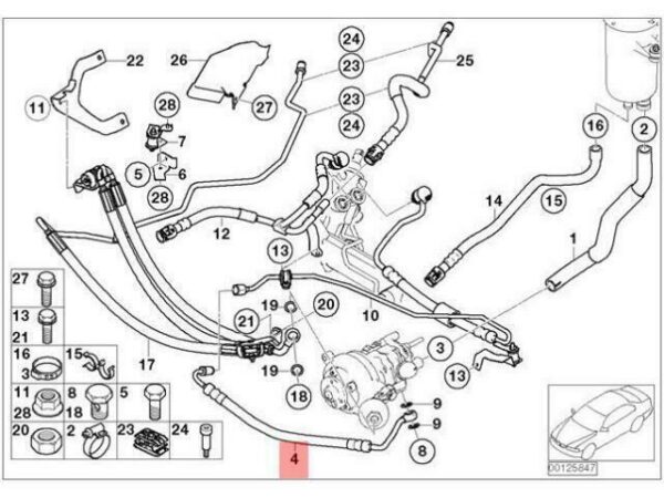 32416762627 - OEM EXPANSION HOSE BMW E65 66 735I 735LI 740I 740L 745I 745LI 32416762627 NEW