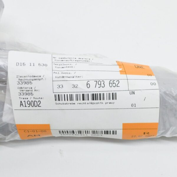 33326793652 - BMW 3 GT F34 rear axle carrier right pushbar 33326793652 NEW REAL