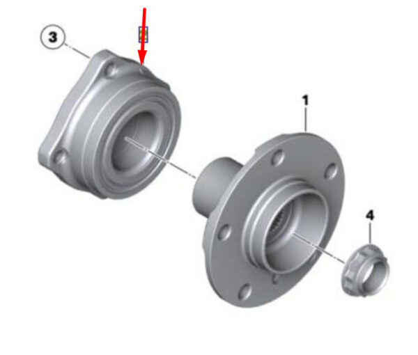 33411095238 - NEW BMW 7 SERIES E65 REAR WHEEL BEARING 33411095238 1095238
