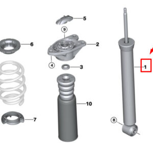 33526867218 - NEW MINI -LANDSMANN F60 REAR SHOCK ABSORBER 6867218 33526867218 GENUINE