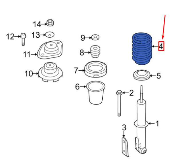 33536777192 - NEW MINI COOPER R56 REAR COIL SPRING 33536777192 6777192 ORIGINAL