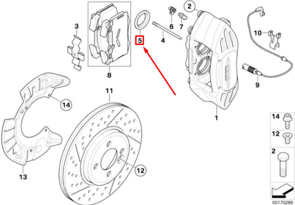 34106784593 - NEW OEM MINI CLUBMAN R55 FRONT BRAKE JCW CALIPER SET 34106784593 GENUINE