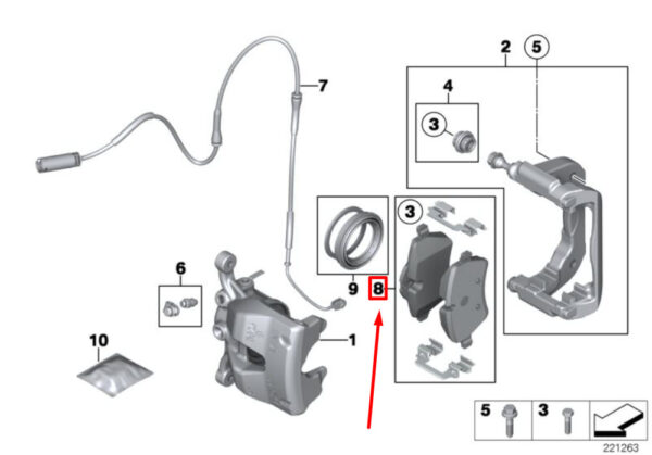 34116772892 - NEW OEM MINI COOPER R56 FRONT BRAKE PADS SET 34116772892 6772892 GENUINE