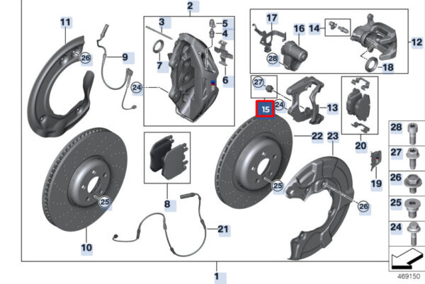 34216854116 - BMW 5 G30 Bellows Repair  34216854116 NEW GENUINE