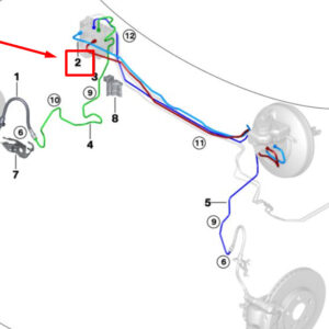 34306885084 - NEW MINI -LANDMANN F60 BRAKE MASTER CYLINDER PIPE 6885084 34306885084 GENUINE