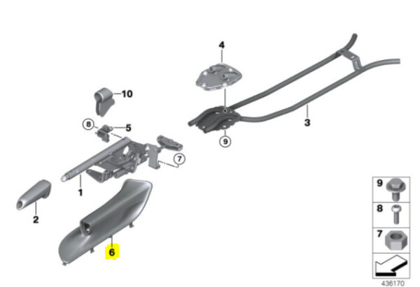 34427155625 - New Genuine BMW E90-E93 Black Leather Handbrake Lever Cover RHD 7155625 OEM