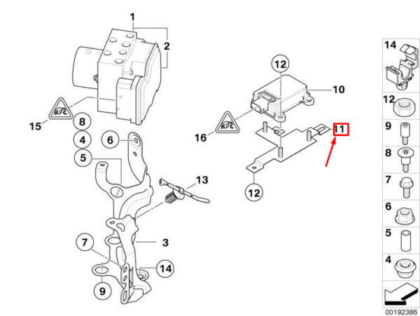 34506773032 - MINI COOPER R56 SPEED SENSOR MOUNT 34506773032 NEW GENUINE