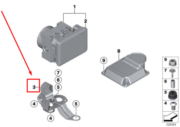 34512284888 - BMW 2 Coupe F87 Hydro Unit Mount 34512284888 2284888 NEW REAL