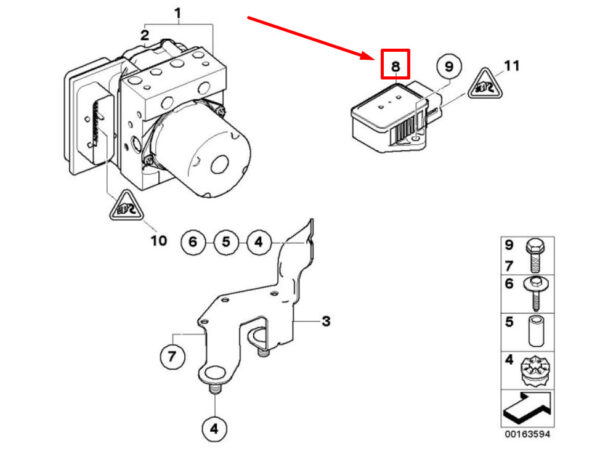34526774039 - New BMW 5 E60 Speed Sensor 6774039 34526774039
