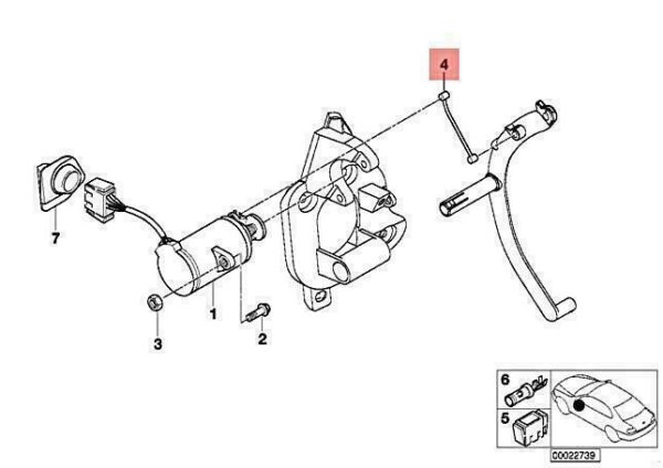 35411163883 - OEM BMW E46 318D 320D 330D SEDAN WAGON BOWDEN CABLE 35411163883 GENUINE NEW