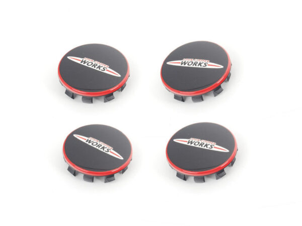 36106861092 - NEW MINI F54 F55 F56 F57 F60 JCW CROSS SPOKE 506 WHEEL CENTER CAP SET OF 4