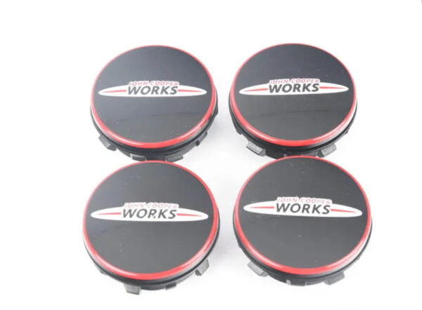 36122469710 - NEW OEM MINI CLUBMAN F54 WHEEL JCW CENTER CAP SET 36122469710 GENUINE