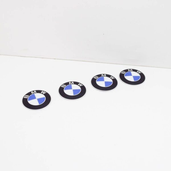 36131122132 - BMW 6 E24 wheel cap emblem set 36131122132 1122132 new