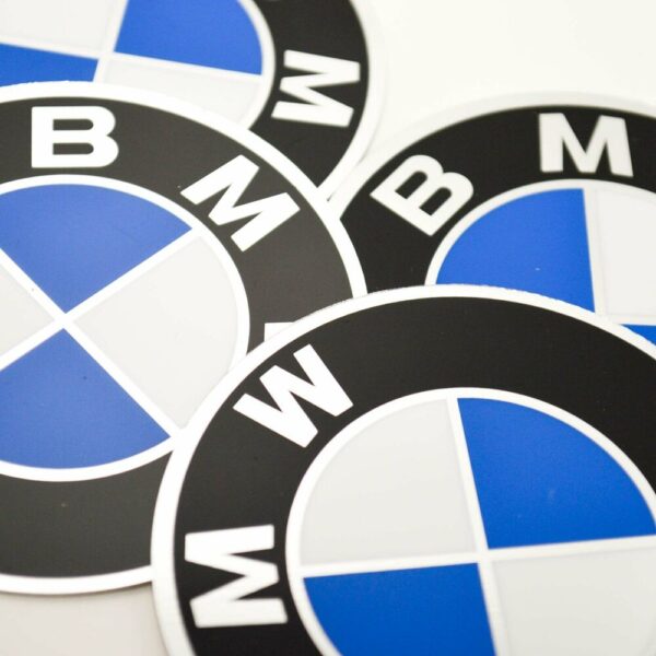 NEW BMW E12 E3 E9 WHEEL CENTER HUB EMBLEM BADGE 4 PIECE 36131181105 - Image 6