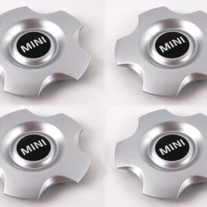 36136771000 - NEW MINI 16" R102 HUB CAP WITH MINI LOGO - SILVER 4X SET 6771000 GENUINE