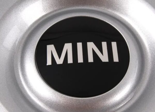 36136771000 - NEW MINI 16" R102 HUB CAP WITH MINI LOGO - SILVER 4X SET 6771000 GENUINE