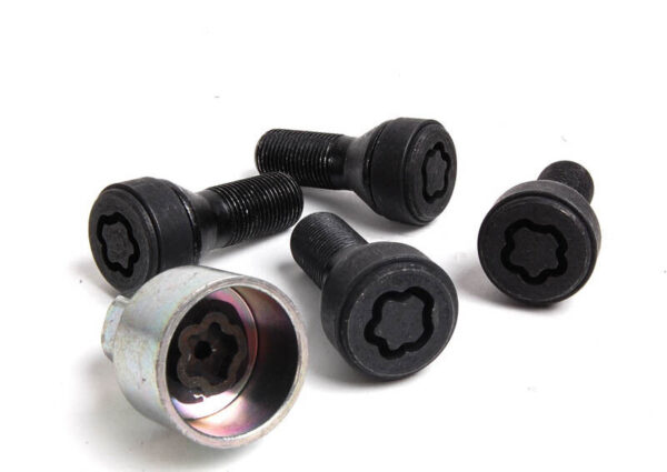 36136792851 - NEW BMW SERIES 1-7 X1-6 I3 I8 SET OF M14X1.25 WHEEL LOCKS 6792851 ORIGINAL