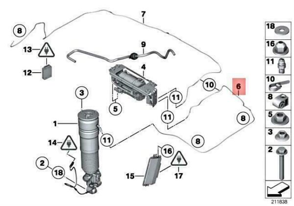 37206789167 - OEM BMW ALPINA HYBRID 7L B7 B7L B7LX B7X AIR INTAKE TUBE LEFT 37206789167 NEW