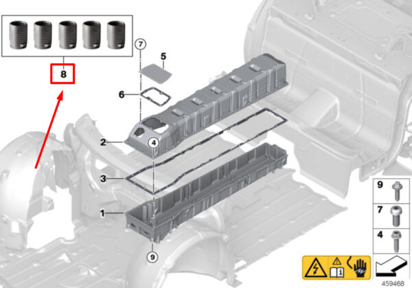 41002361595 - New BMW i8 I12 Thin Wall Threaded Inserts Set 41002361595 2361595 Genuine