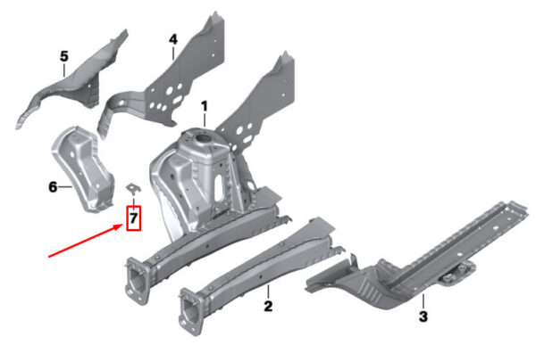 41009805438 - NEW MINI LANDSMANN R60 BRAKE PIPE MOUNT 41009805438 9805438 ORIGINAL