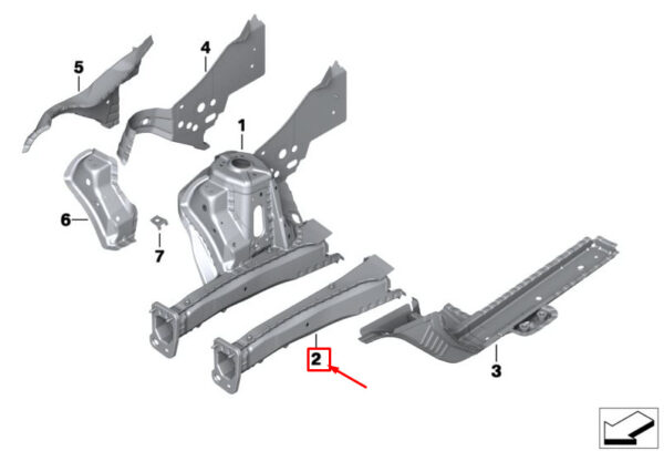 41009805593 - NEW MINI COUNTRYMAN R60 FRONT LEFT ENGINE SUPPORT 9805593 41009805593
