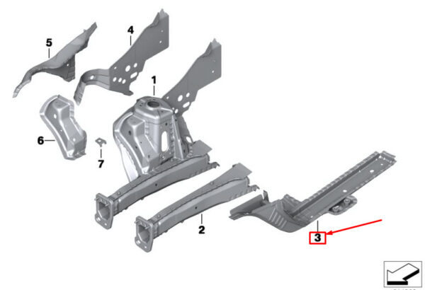 41009806243 - MINI COUNTRYMAN R60 REAR LEFT ENGINE MOUNT 41009806243 NEW GENUINE