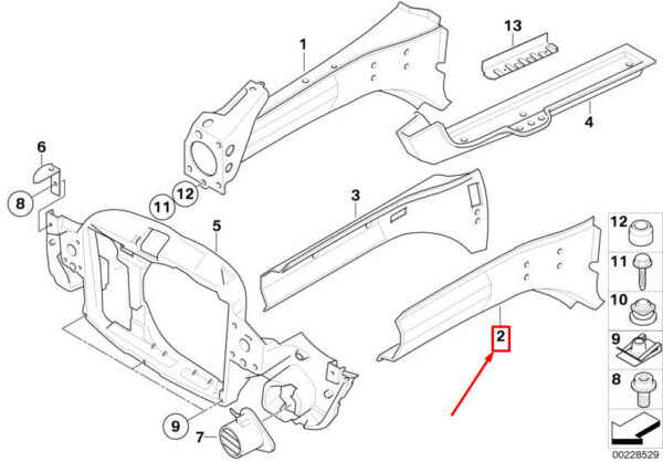 41117135741 - NEW MINI COOPER R50, R53 LEFT INTERIOR ENGINE SUPPORT BASIS 41117135741 ORIGINAL