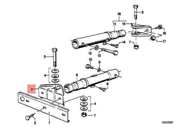 51111830645 - OEM BMW 114 E21 E3 E9 2002 2002TII SUPPORT SHOCK ABSORBER FRONT 51111830645 NEW