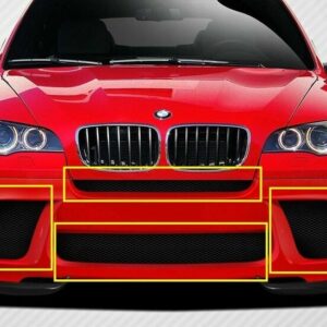 51112159276 - New Genuine BMW X6 E71 E72 Hyb 2008- Front M Performance Bumper Grills 4pcs SET