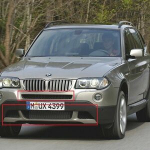 51113416205 - New Genuine BMW X3 E83 Facelift 2007-2010 Front Bumper Grilles Full SET 4pcs Fit