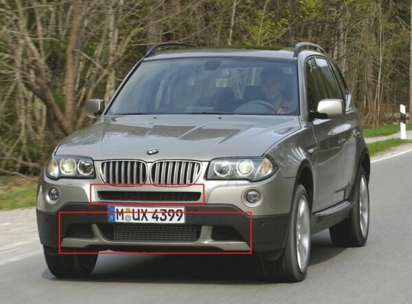 51113416205 - New Genuine BMW X3 E83 Facelift 2007-2010 Front Bumper Grilles Full SET 4pcs Fit