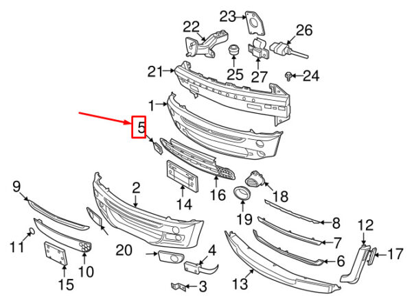 51117127930 - MINI COOPER R56 FRONT BUMPER TOWING EYE 51117127930 7127930 NEW GENUINE
