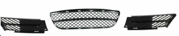 51117134074 - New Genuine BMW 3-Series E90 E91 04-08 Front Bumper Lower Grill Set Of Three OEM