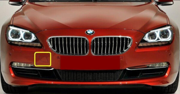 51117282909 - NEW BMW 6 F12 F13 F06 PRIMED FRONT BUMPER TOW HOOK EYE COVER 7282909 GENUINE