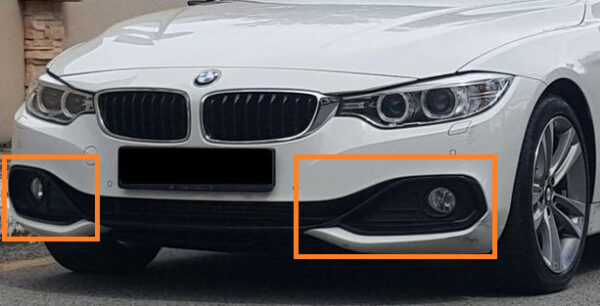 51117294834 - New Genuine BMW 4' F32 F33 F36 Sport Line Front Right Left Closed Grille Set OEM