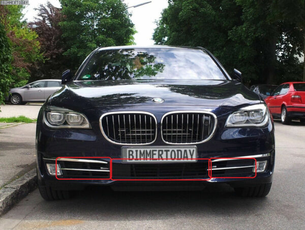 51117295264 - New Genuine BMW 7-Series F01 F02 LCI Front Bumper Lower Grid Grill Set Of 3 OEM