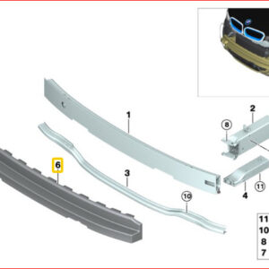 51117296854 - New Genuine BMW I3 Series I01 Shock Absorber Carrier Front 7296854 OEM