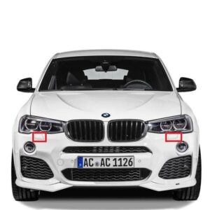 51117389892 - New Genuine BMW X4 F26 Front Bumper Blanking Plate Covers Primed Set 7389892 OEM