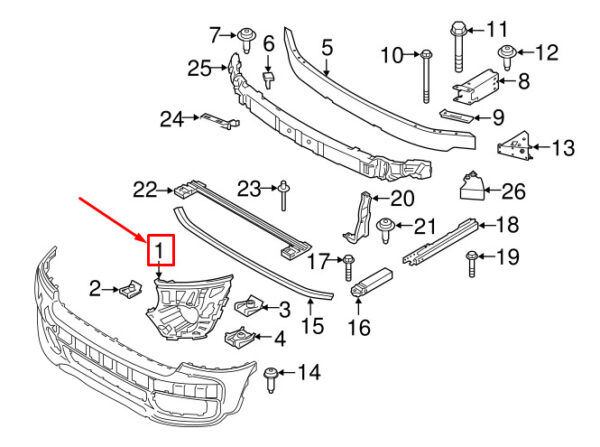 51117390507 - MINI COUNTRYMAN F60 FRONT LEFT LIGHT BRACKET 51117390507 NEW GENUINE