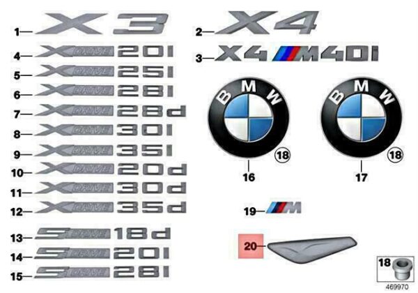 51117419889 - OEM BMW X4 M F26 X4 M40IX SAC FINISHER SIDE PANEL FRONT LEFT 51117419889 NEW